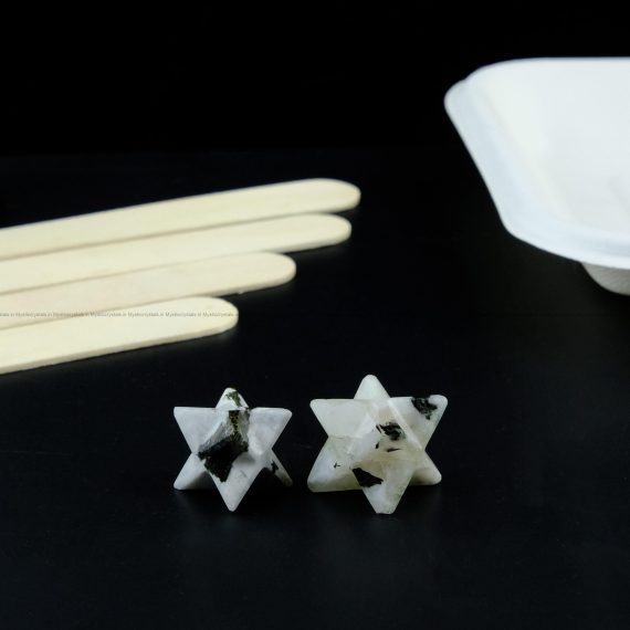 Natural Rainbow Moonstone Merkaba