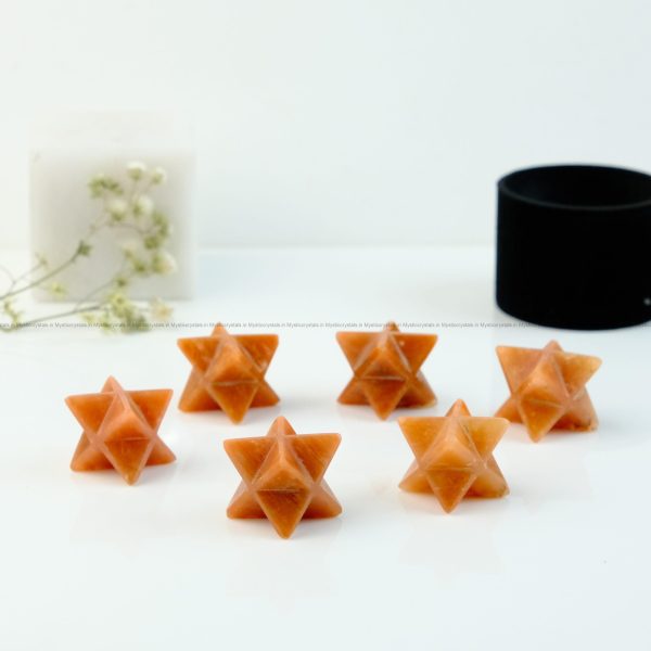Natural Red Aventurine Merkaba