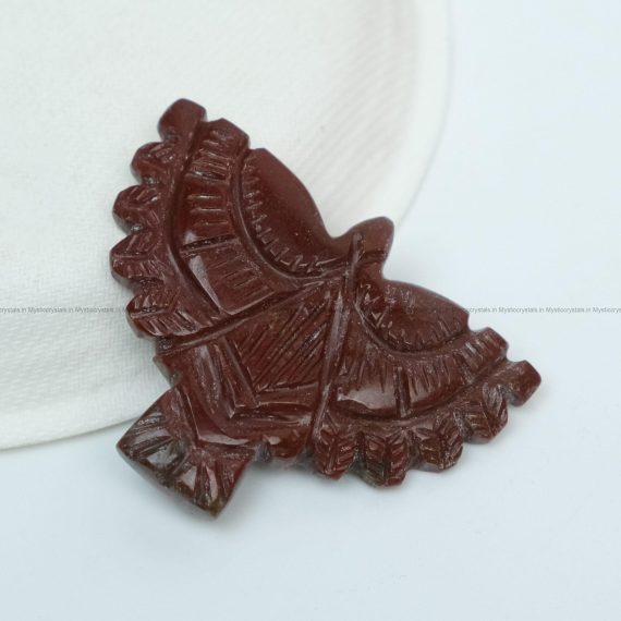 Red Jasper Flying Eagle Carving