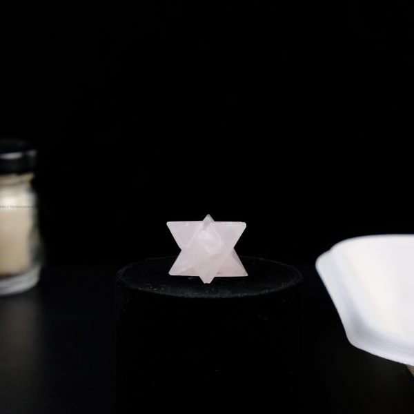Natural Rose Quartz Merkaba