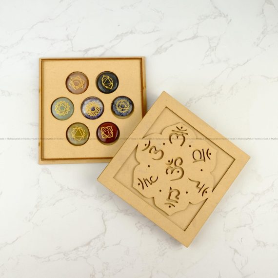 Seven Chakra Crystal Disk Set