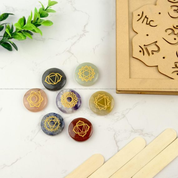 Seven Chakra Crystal Disk Set
