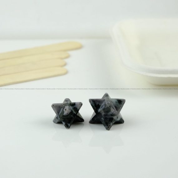 Natural Snowflake Obsidian Merkaba