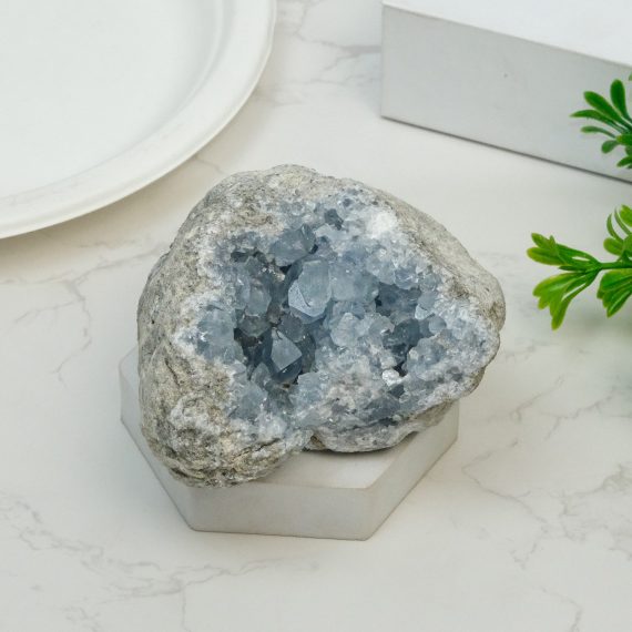 Natural Blue Celestite Raw Crystal