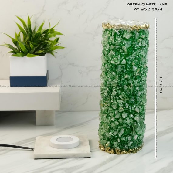 Green Quartz Crystal Lamp