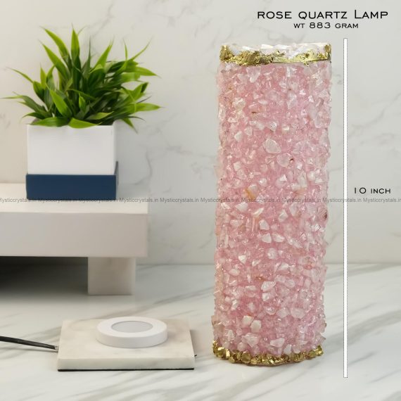 Rose Quartz Crystal Lamp (Big)
