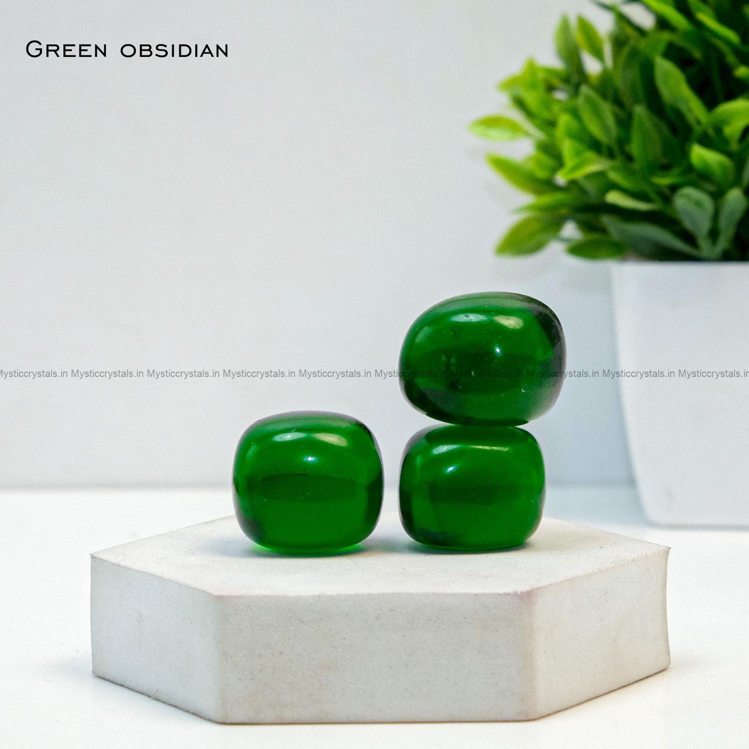 Green Obsidian Tumble