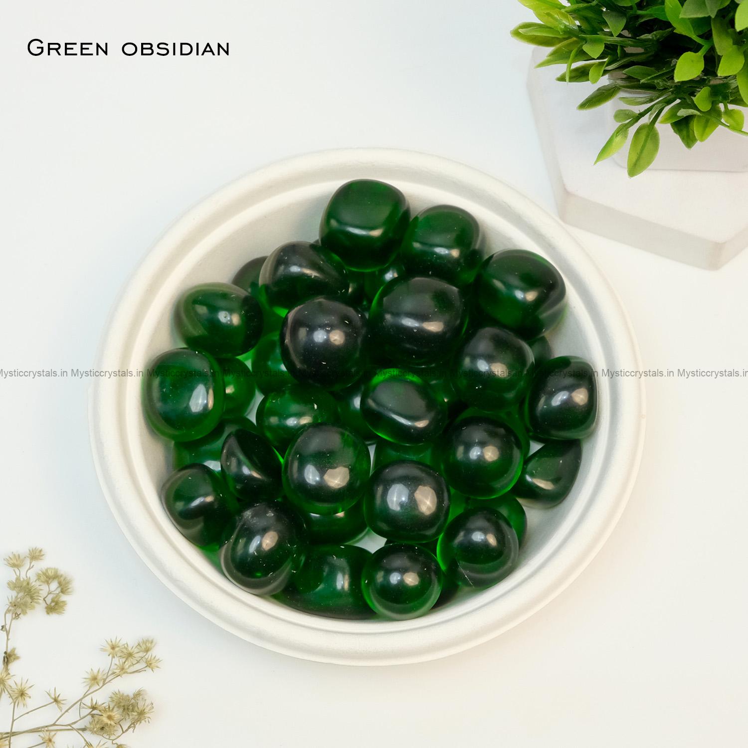 Green Obsidian Tumble