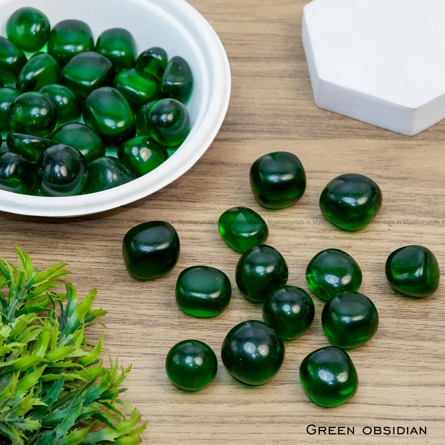 Green Obsidian Tumble