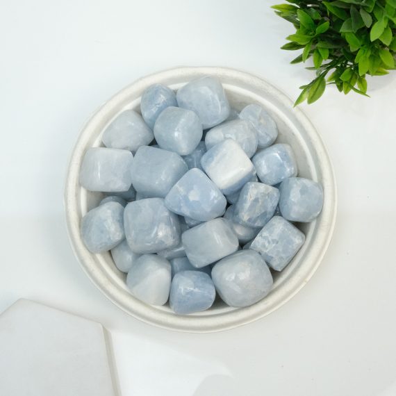 Natural Blue Calcite Tumble