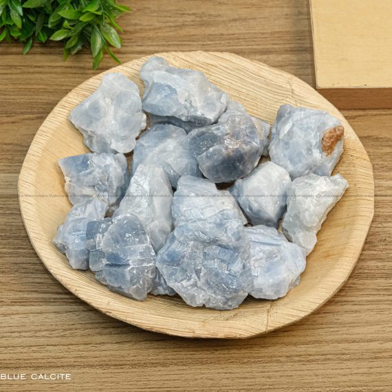 Natural Blue Calcite Raw Crystal
