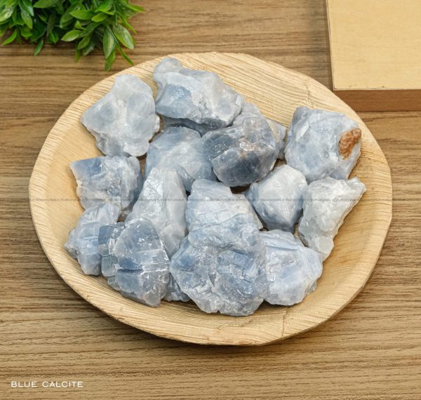 Natural Blue Calcite Raw Crystal