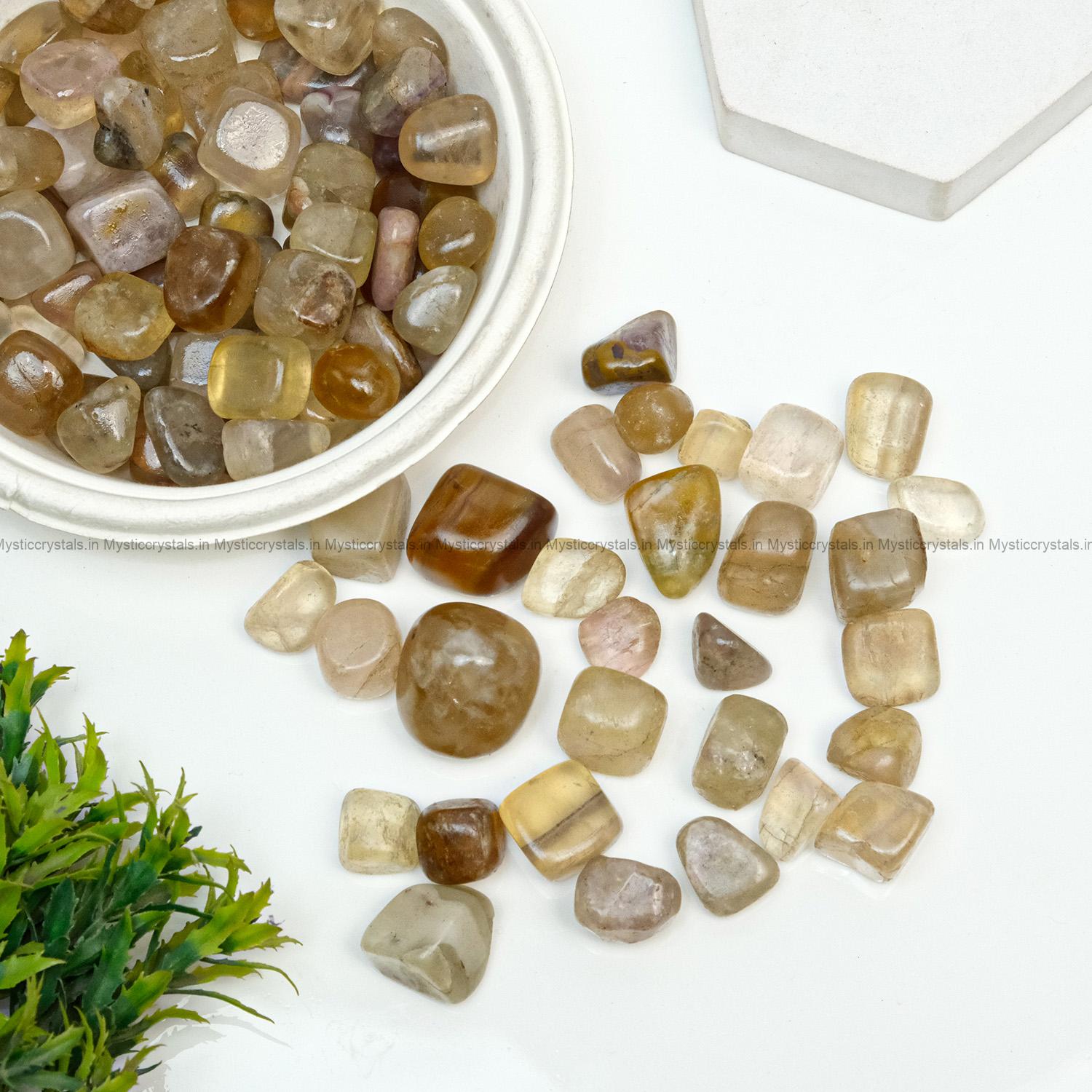 Premium Multi Fluorite Tumble