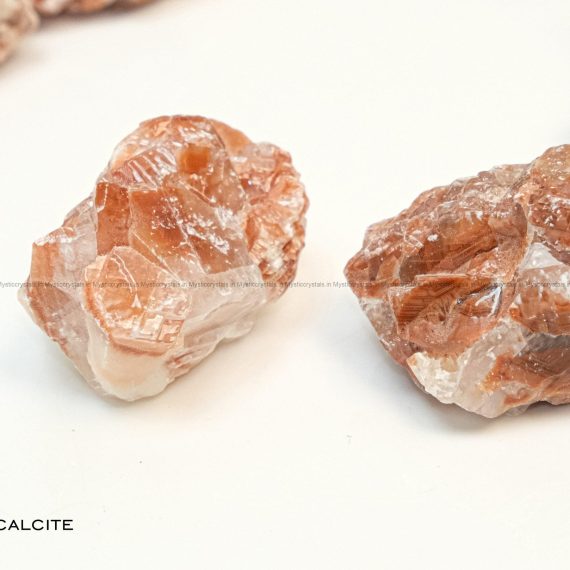 Natural Orange Calcite Raw Cryatal