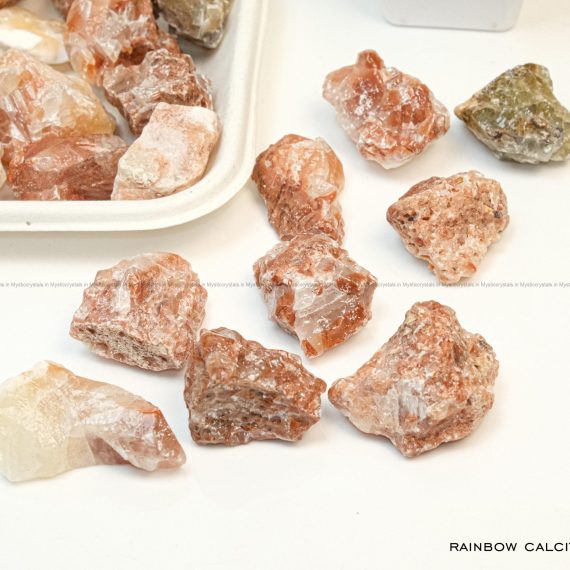 Natural Orange Calcite Raw Cryatal