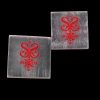 Selenite Charging Plate with St. Expedite Symbol