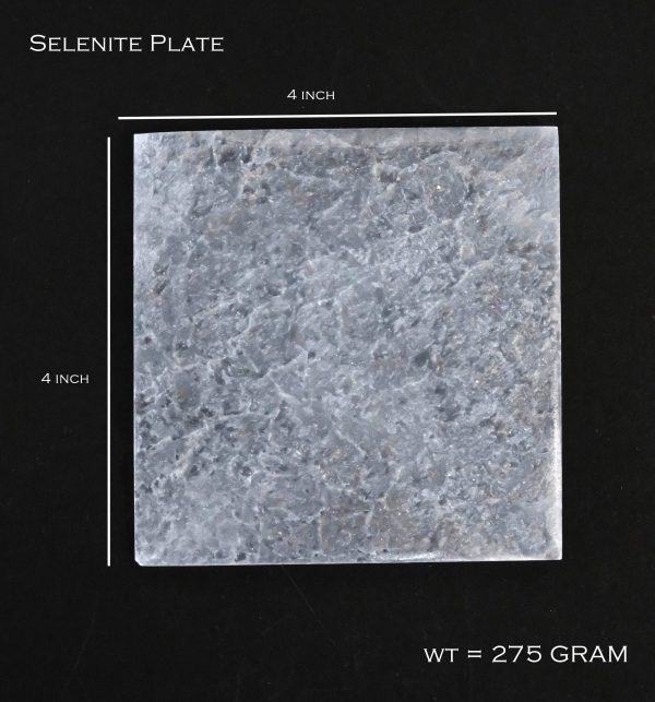 Selenite Reharging Square Plate