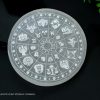 Selenite Crystal Charging Plate with Zodiac Symbols