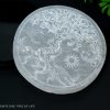 Selenite Crystal Charging Plate with Tree of Life Engraving