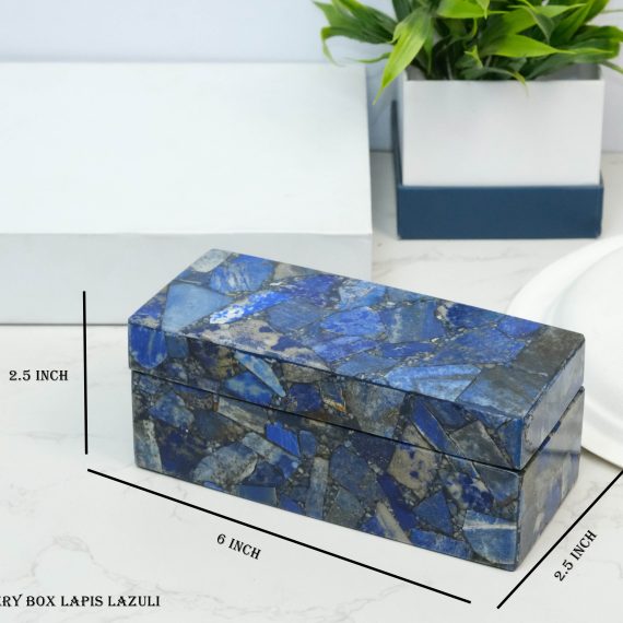 Lapis Lazuli Crystal Jewellery Box