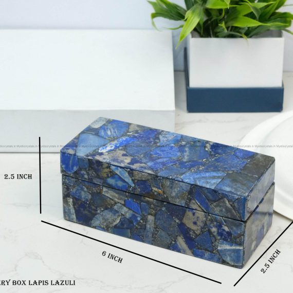 Lapis Lazuli Crystal Jewellery Box