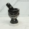 Natural Kuber Stone Orthoceras Fossil Mortar & Pestle