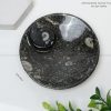 Natural Kuber Stone (Orthoceras Fossil) Round Plate