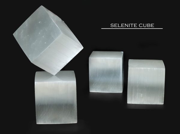 Selenite Crystal Cube