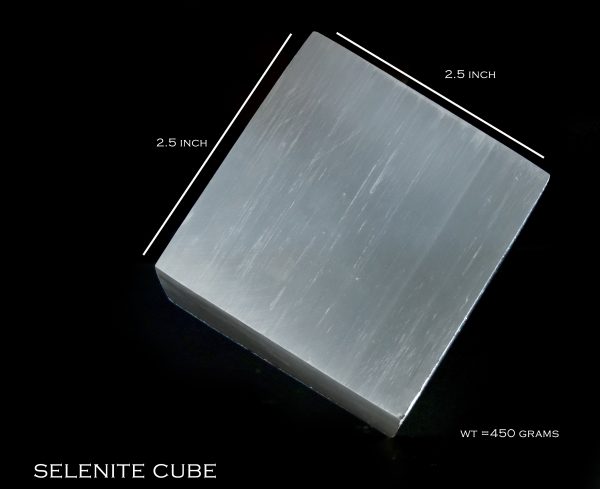 Selenite Crystal Cube