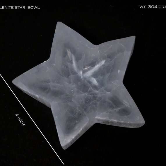 Selenite Crystal Bowl Star Shape