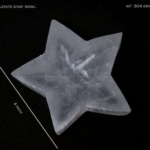 Selenite Crystal Bowl Star Shape
