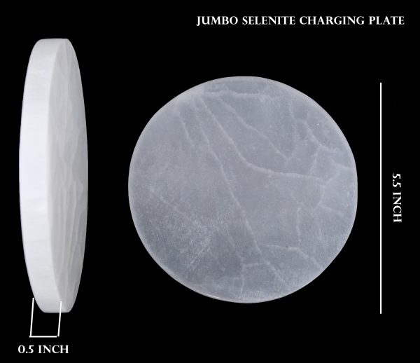 Selenite Crystal Charging Circular Plate (Big)