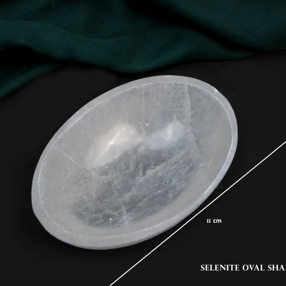 Selenite Crystal Bowl Oval Shape
