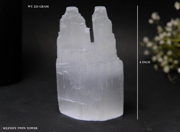 Selenite Twin Tower
