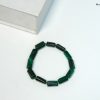 Malachite Pipe Shape Bead Bracelet