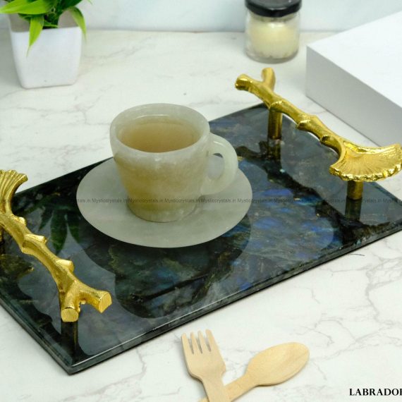 Labradorite Crystal Serving Tray