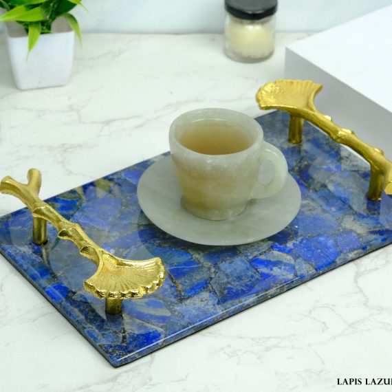Lapis Lazuli Crystal Serving Tray
