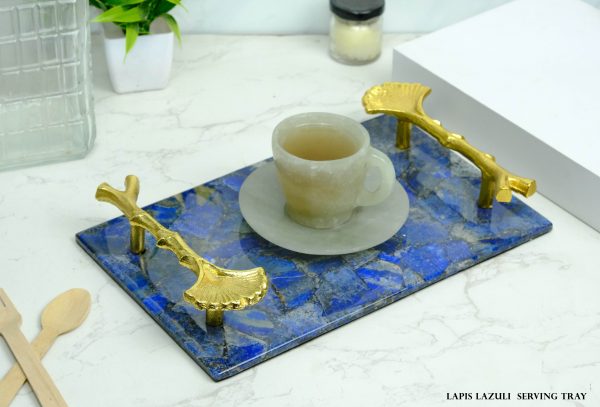 Lapis Lazuli Crystal Serving Tray
