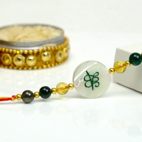 Crystal Rakhi for Abundance Prosperity & Wealth