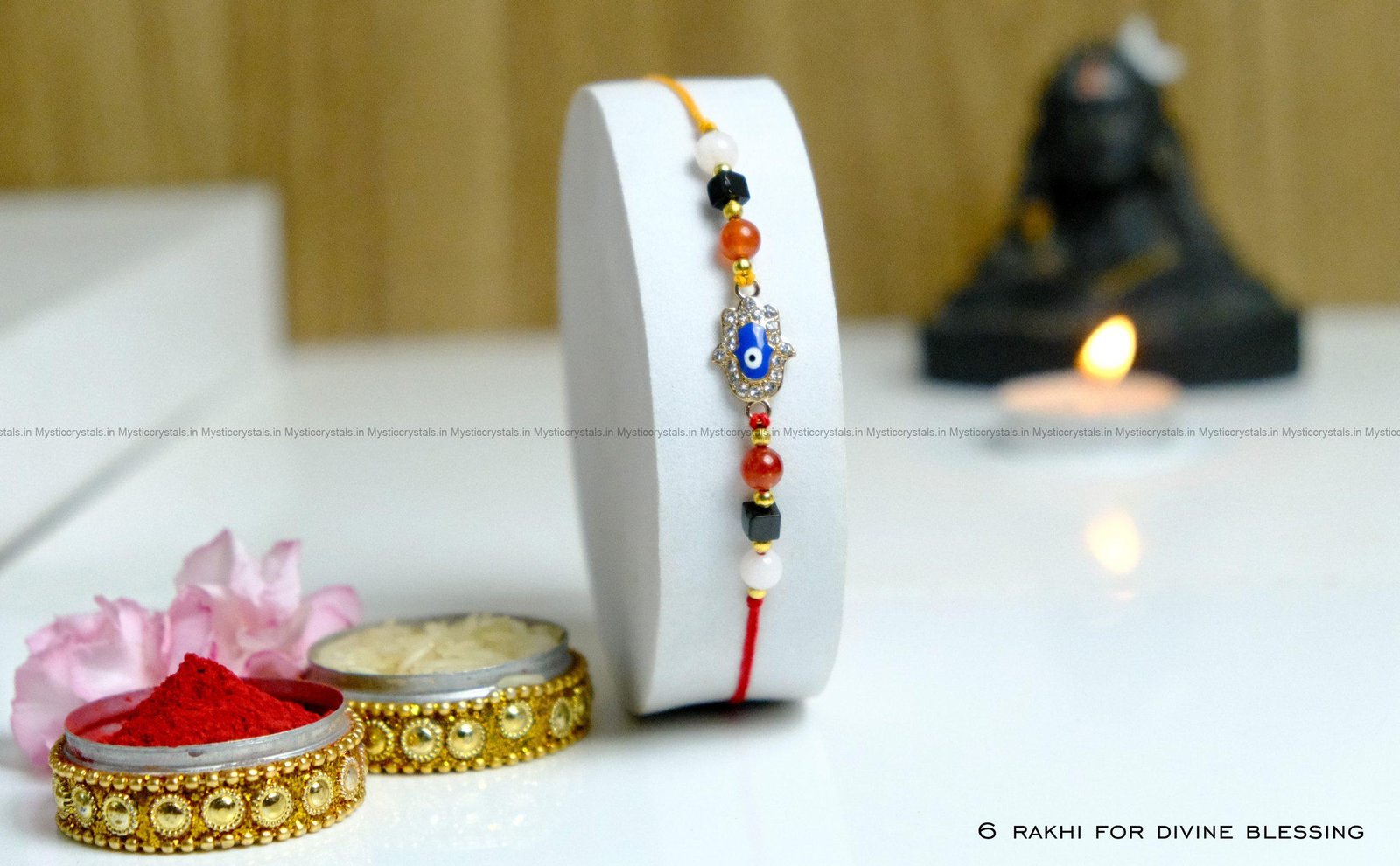 Crystal Rakhi for Divine Blessing