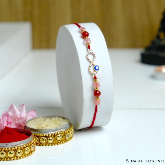 Crystal Rakhi for Infinity Love