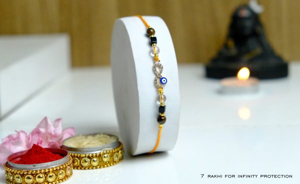 Crystal Rakhi for Infinity Protection