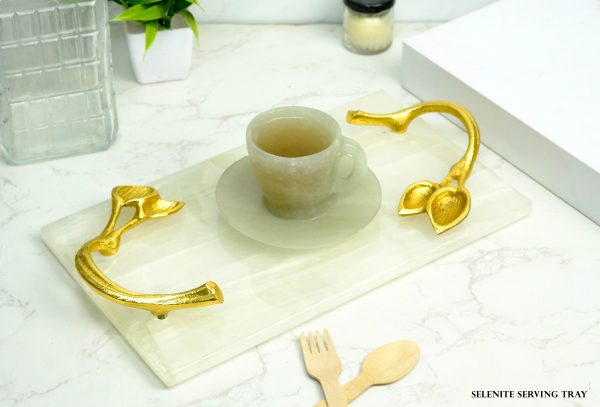 Selenite Serving tray