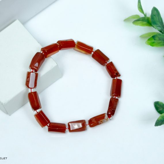 Carnelian Pipe Shape Bracelet