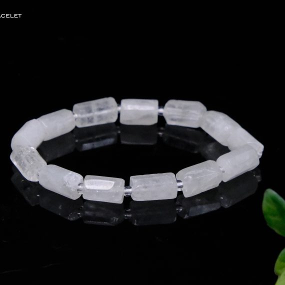 Clear Quartz Pipe Shape Bracelet