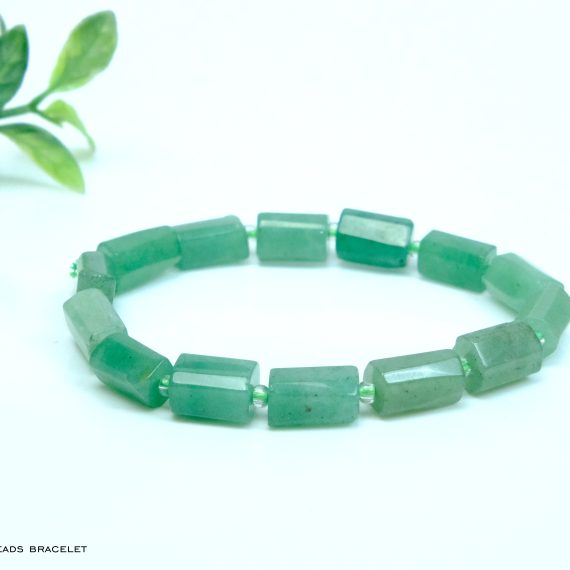Green Aventurine Pipe Shape Bracelet
