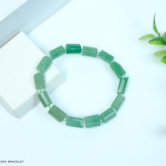 Green Aventurine Pipe Shape Bracelet