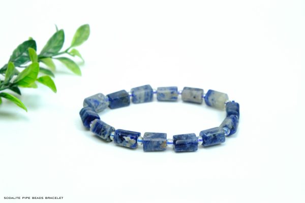 Sodalite Pipe Shape Bracelet
