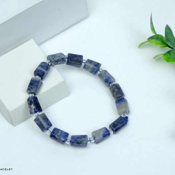 Sodalite Pipe Shape Bracelet