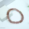 Strawberry Quartz Pipe Shape Bracelet